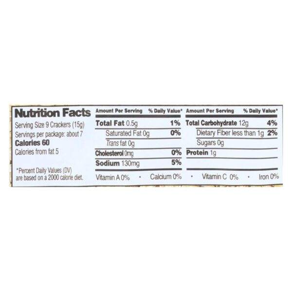 Edward And Sons Brown Rice Snaps - Tamari Sesame - Case Of 12 - 3.5 Oz. - Image 2