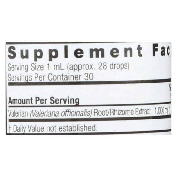 Nature's Answer - Valerian Root Alcohol Free - 1 Fl Oz - Image 2