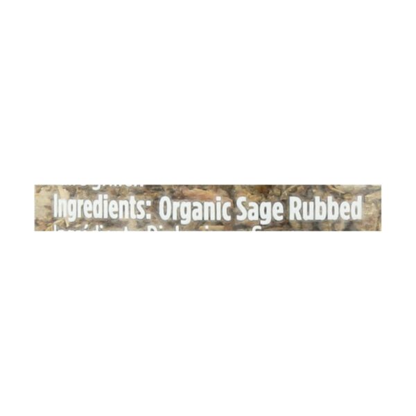 Spicely Organics - Organic Sage - Rubbed - Case Of 3 - 0.4 Oz. - Image 2