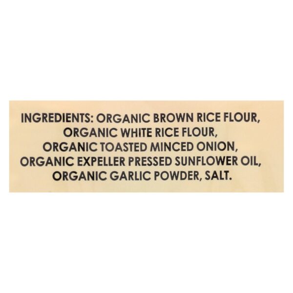 Edward And Sons Brown Rice Snaps - Toasted Onion - Case Of 12 - 3.5 Oz. - Image 2