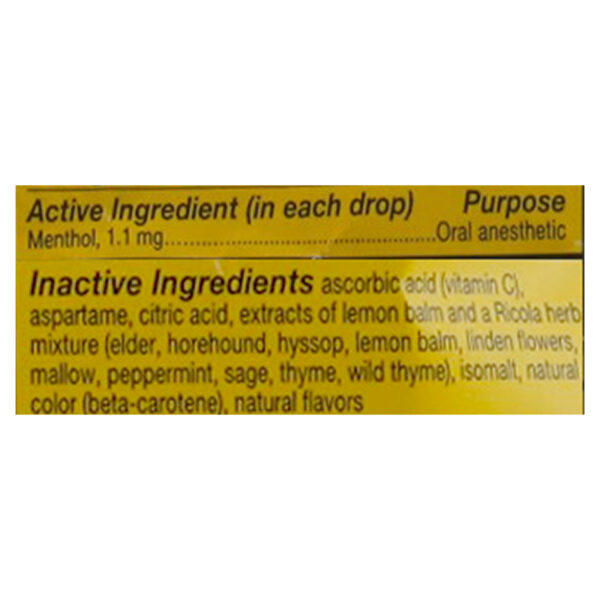Ricola - Cough Drop Sugar Free Lemon Mint - Case Of 8-19 Ct - Image 2