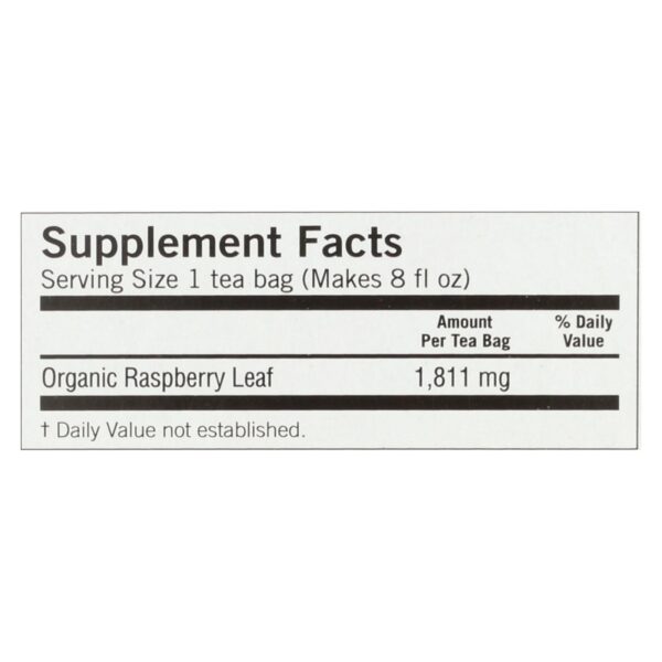 Yogi Organic Woman's Herbal Tea Raspberry Leaf - 16 Tea Bags - Case Of 6 - Image 2