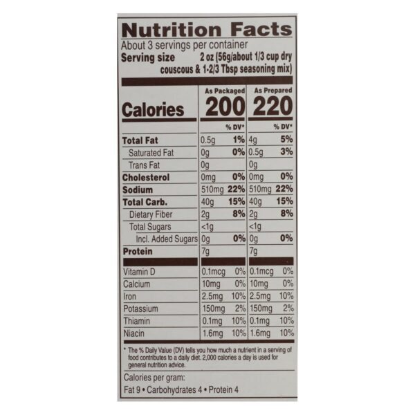 Near East Couscous Mix - Herb Chicken - Case Of 12 - 5.7 Oz. - Image 2