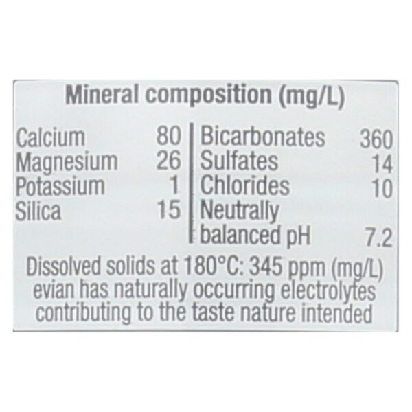 Evians Spring Water Natural Spring Water - Water - Case Of 12 - 50.7 Fl Oz. - Image 2