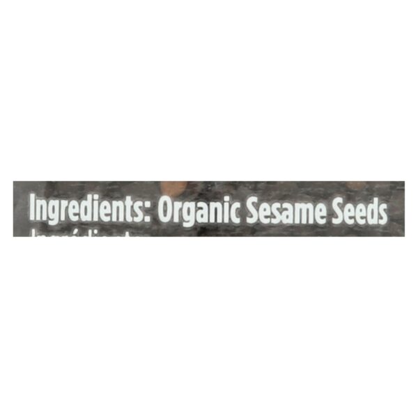Spicely Organics - Organic Sesame - Black - Case Of 3 - 2 Oz. - Image 2