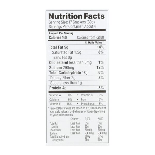 Simple Mills Farmhouse Cheddar Almond Flour Crackers - Case Of 6 - 4.25 Oz. - Image 2