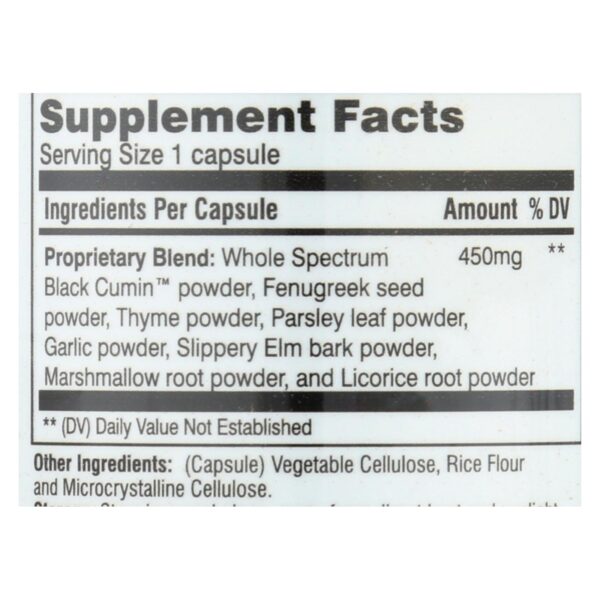 Amazing Herbs - Black Seed Fenuzyme Bronc Care - 60 Capsules - Image 3