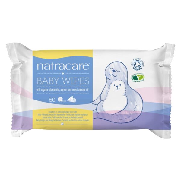 Natracare Organic Cotton Baby Wipes - 50 Pack - Image 3
