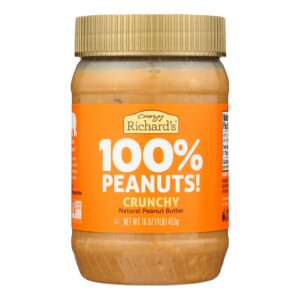 Crazy Richard's All-natural Crunchy Peanut Butter  - Case Of 12 - 16 Oz