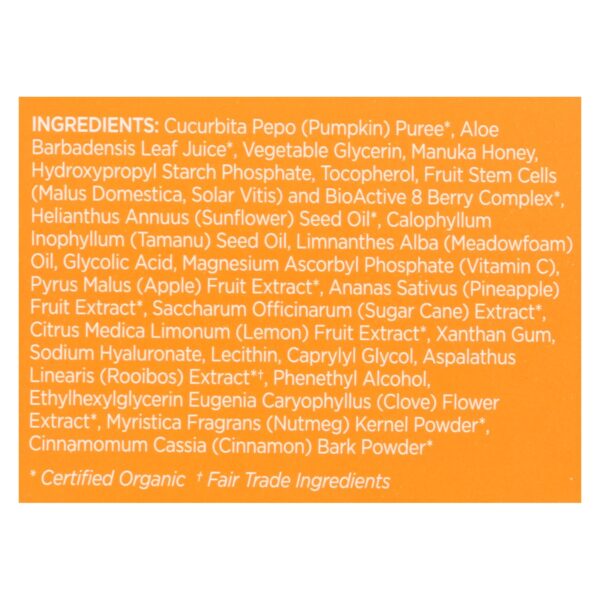 Andalou Naturals Glycolic Brightening Mask Pumpkin Honey - 1.7 Fl Oz - Image 2
