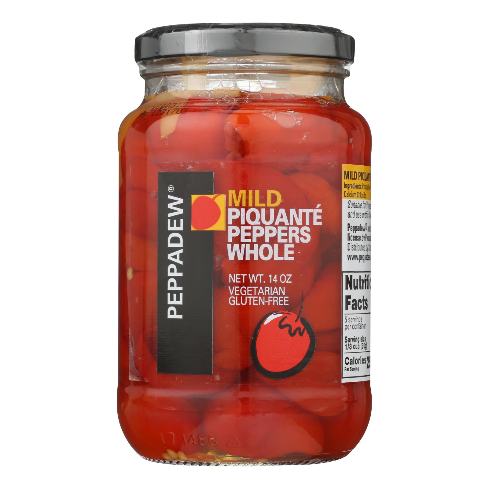 Peppadew Mild Whole Piquante Peppers  - Case Of 12 - 14 Oz