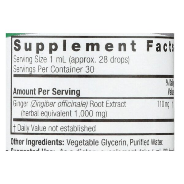 Nature's Answer - Ginger Root Alcohol Free - 1 Fl Oz - Image 2