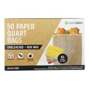 Lunchskins - Paper Bag Quart Cheveron - Case Of 12 - 50 Ct