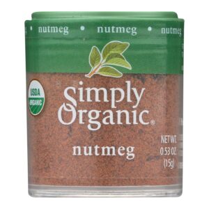 Simply Organic Nutmeg - Organic - Ground - .53 Oz - Case Of 6