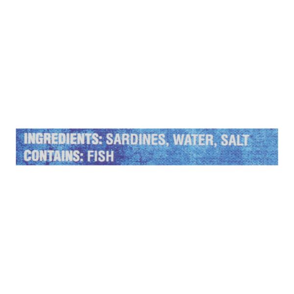 Crown Prince Skinless And Boneless Sardines In Water - Case Of 12 - 4.37 Oz. - Image 2