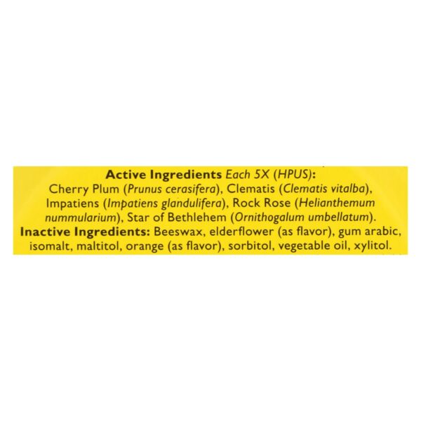 Bach Flower Remedies Rescue Remedy Pastilles Orange Elderflower - 1.7 Oz - Case Of 12 - Image 2