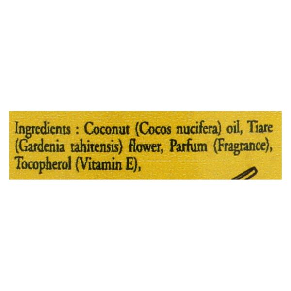 Monoi Tiare Tahiti Monoi Tiiki Tahiti Coconut Oil - 4 Fl Oz - Image 2