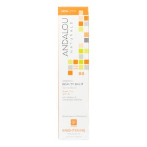 Andalou Naturals Beauty Balm Sheer Tint With Spf 30 Brightening - 2 Oz