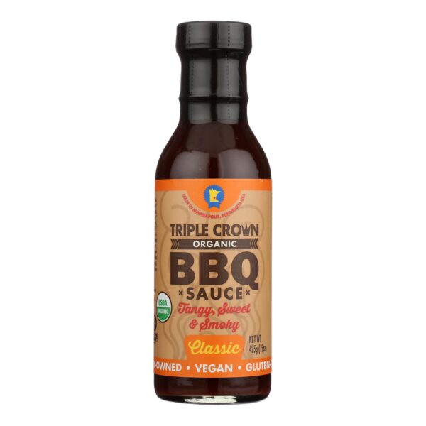 Triple Crown Bbq Bbq Sauce - Organic - Classic - Case Of 6 - 14 Fl Oz