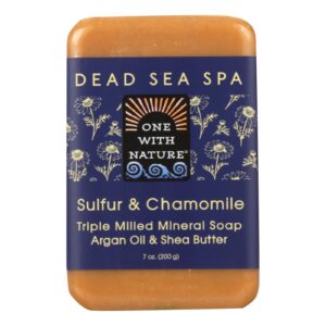 One With Nature - Bar Soap Dead Sea Sulfur - 1 Each 1-7 Oz