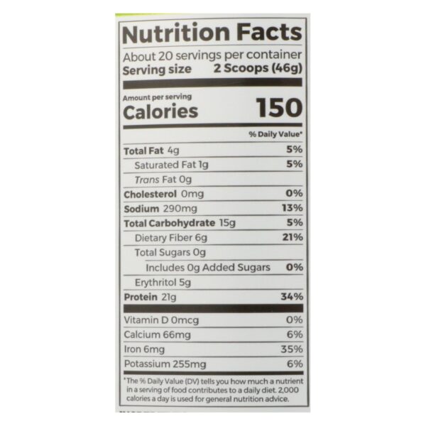 Orgain Organic Protein Powder - Plant Based - Creamy Chocolate Fudge - 2.03 Lb - Image 2