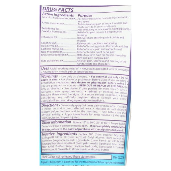 Topricin Fibro Cream - Mypainaway - 6 Oz - Image 2