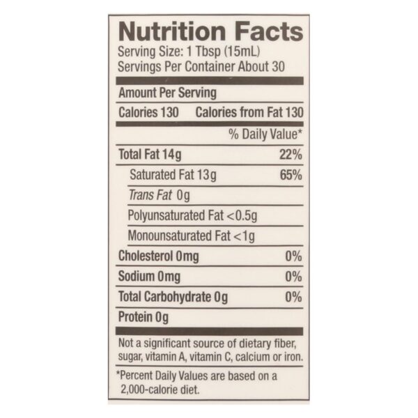 Nutiva Virgin Coconut Oil Organic - 15 Fl Oz - Image 2