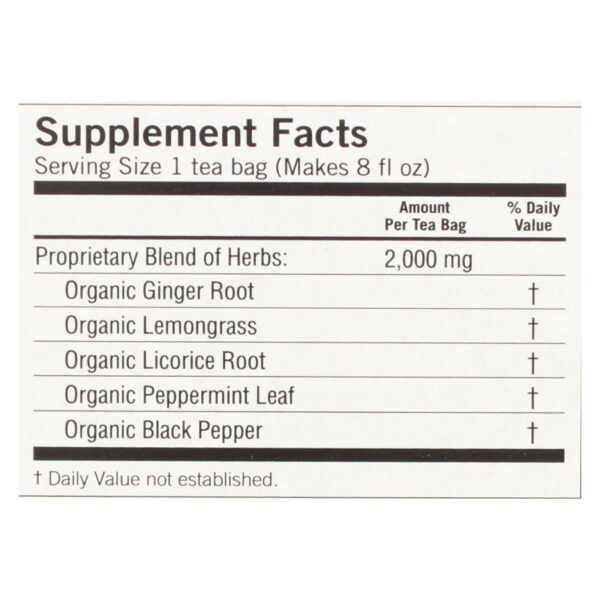 Yogi Organic Herbal Tea Caffeine Free Ginger - 16 Tea Bags - Case Of 6 - Image 2