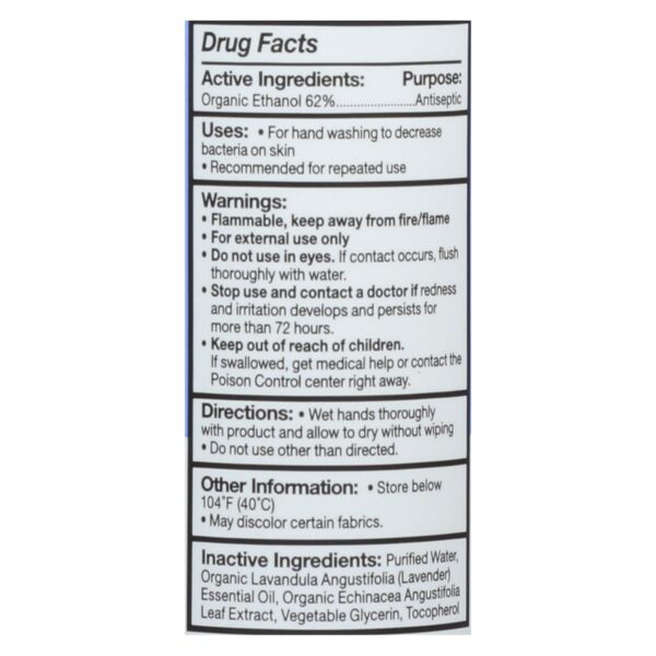 Eo Products - Hand Sanitizer Spray - Lavender - 2 Fl Oz - Case Of 6 - Image 2