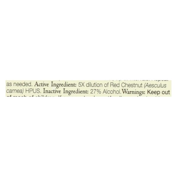 Bach Flower Remedies Essence Red Chestnut - 0.7 Fl Oz - Image 2