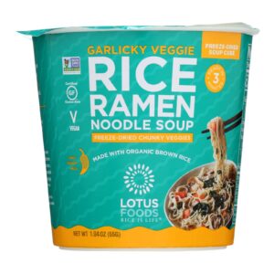 Lotus Foods - Ramen Garlic Vegetable Brown Rice - Case Of 6-1.94 Oz