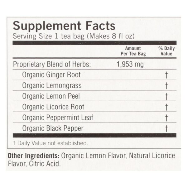 Yogi 100% Natural Herbal Tea Caffeine Free Lemon Ginger - 16 Tea Bags - Case Of 6 - Image 2
