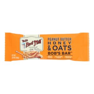 Bob's Red Mill - Bar Pnut/btr Honey Oats - Case Of 12-1.76 Oz