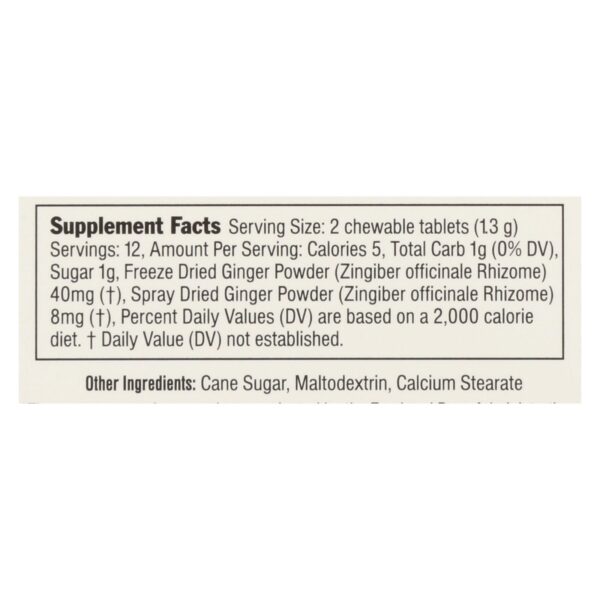 Ginger People Ginger Rescue - Strong - 24 Chewable Tablets - Case Of 10 - Image 2