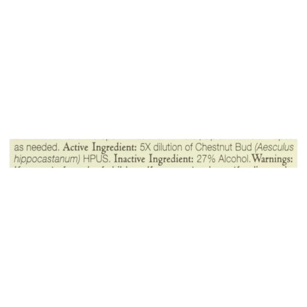 Bach Flower Remedies Essences Chestnut Bud - 0.7 Fl Oz - Image 2