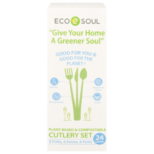 Ecosoul - Cutlery Set Compostable - Case Of 24-24 Ct