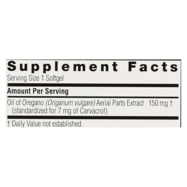 Nature's Answer - Oil Of Oregano - 90 Softgels - Image 2