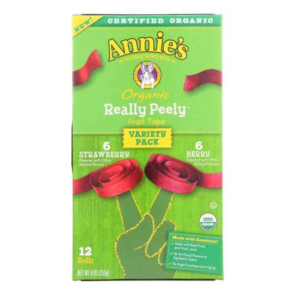 Annie's Homegrown Fruit Snack Fruit Tape - Case Of 6 - 9 Oz