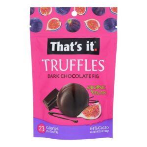 That's It - Truffl Dark Chocolate Fig - Case Of 6-3.5 Oz