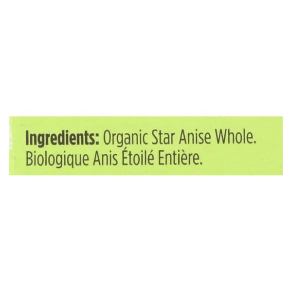 Spicely Organics - Organic Star Anise - Whole - Case Of 6 - 0.1 Oz. - Image 2