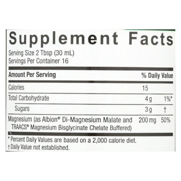 Nature's Answer - Magnesium Malate And Glycinate - Liquid - 16 Fl Oz - Image 2