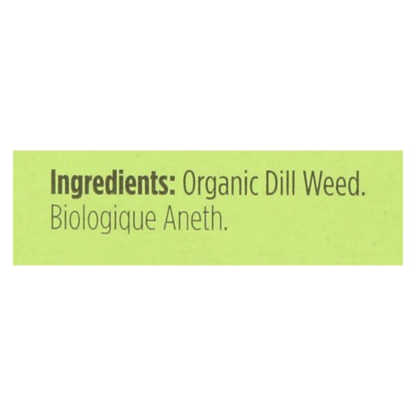 Spicely Organics - Organic Dill Weed - Case Of 6 - 0.1 Oz. - Image 2