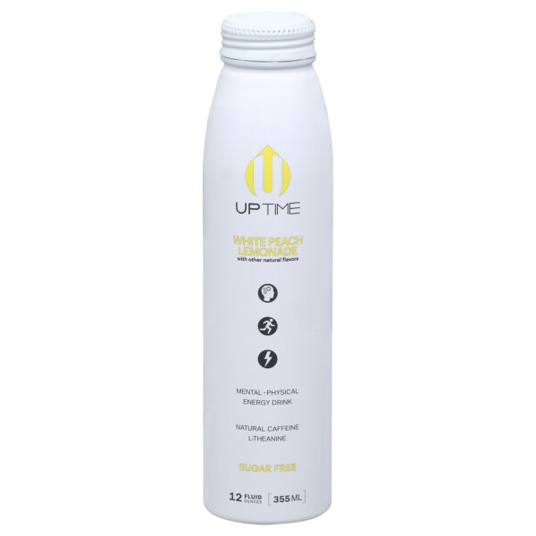 Uptime Energy - Energy Drink Wht Peach Lemon Sugar Free - Case Of 12-12 Fz
