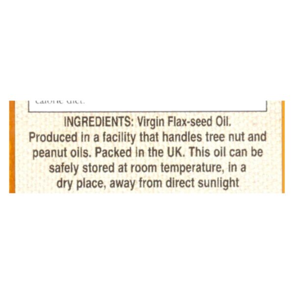 International Collection Flax-seed Oil - Virgin - Case Of 6 - 8.45 Fl Oz. - Image 3