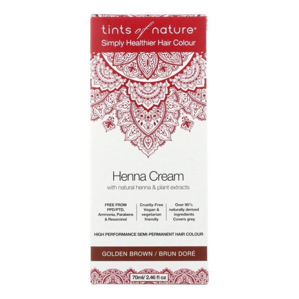 Tints Of Nature - Henna Cream Golden Brown - 2.46 Fz