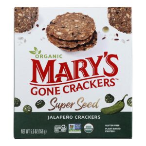 Mary's Gone Crackers - Cracker Ss Jalapno - Case Of 6-5.5 Oz