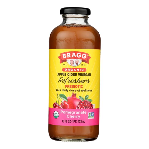 Bragg - Apple Cider Vinegar Pom Cherry Refresh - Case Of 12-16 Fz