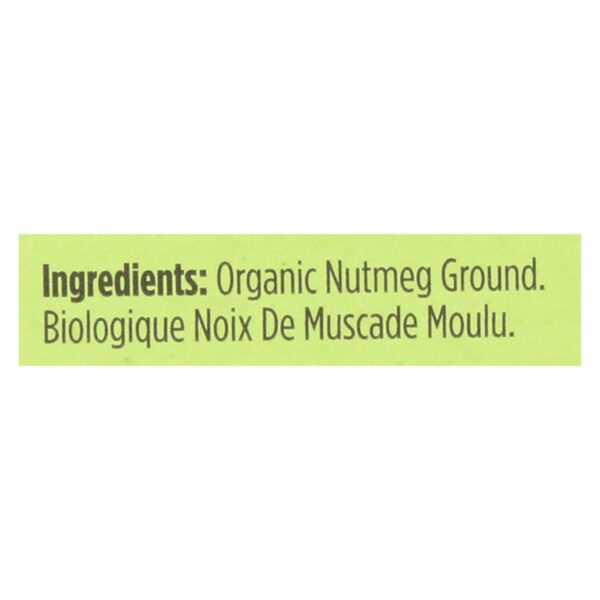 Spicely Organics - Organic Nutmeg - Ground - Case Of 6 - 0.4 Oz. - Image 2