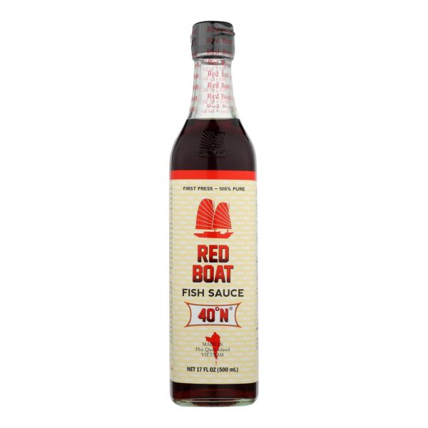 Red Boat Fish Sauce's Primary Ingredient  - Case Of 12 - 17 Oz