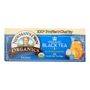 Newman's Own Organics - Tea Black Family Size - Case Of 6 - 22 Ct